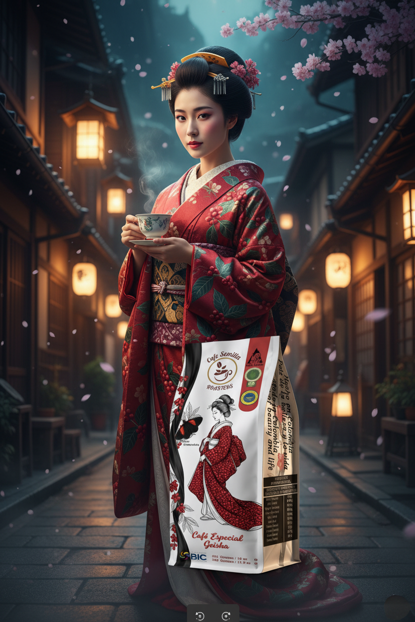 Café Geisha — Geisha real en Kioto