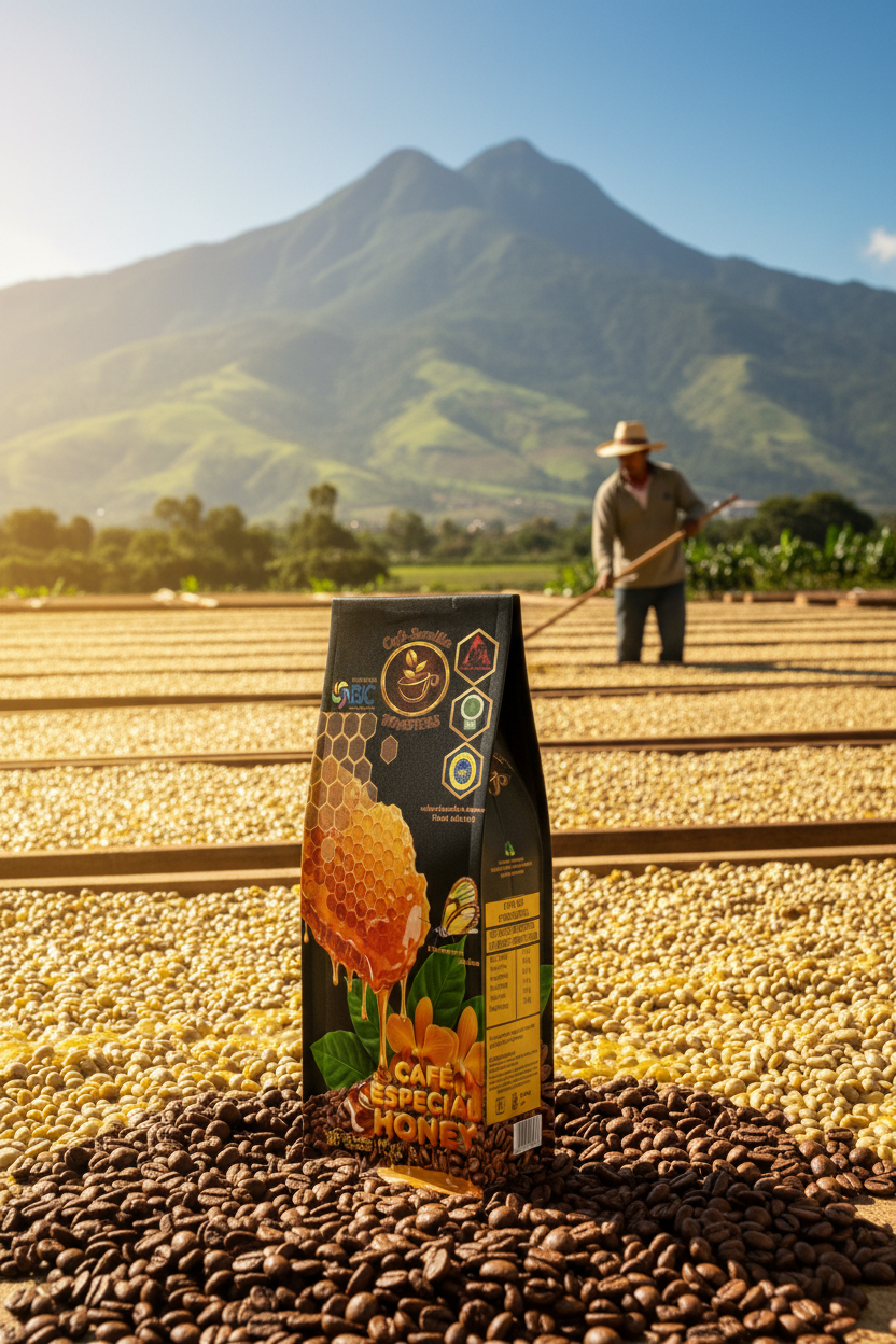 Café Honey — Proceso de secado honey