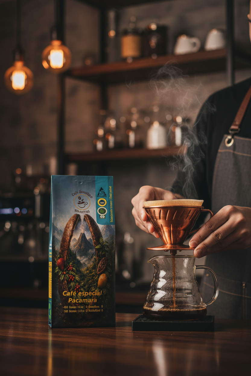 Café Pacamara — Barista pour-over
