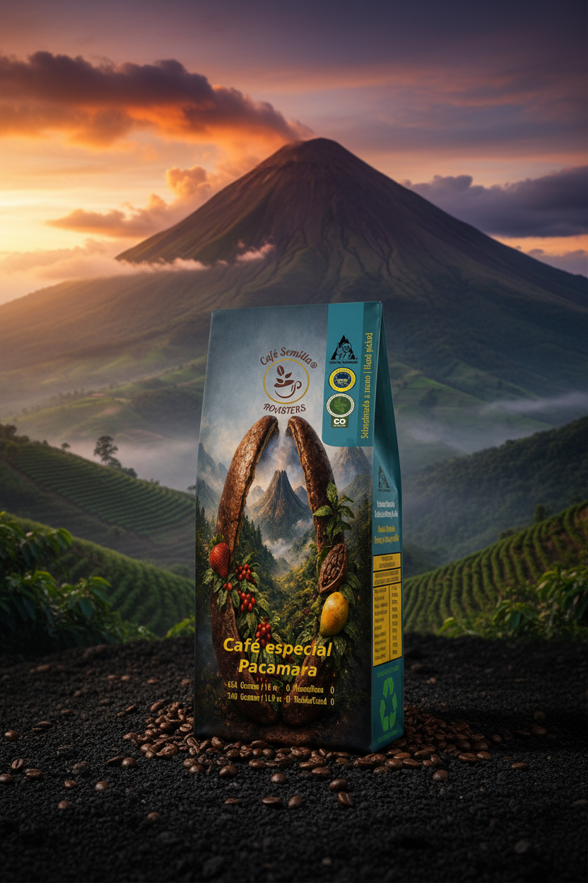Café Pacamara — Volcán y terroir volcánico